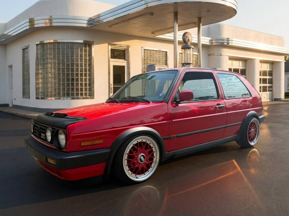 1991 Volkswagen GTI 16V in Red over Blue