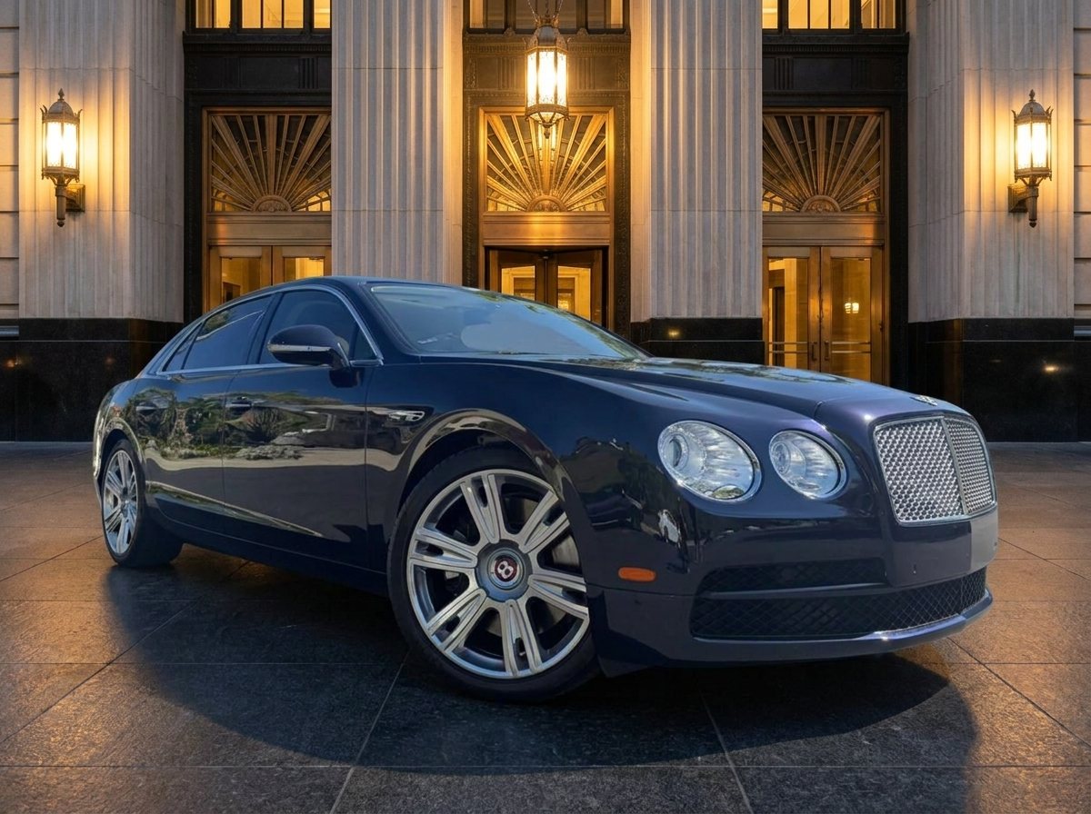 2016 Bentley Flying Spur V8 in Blue over White