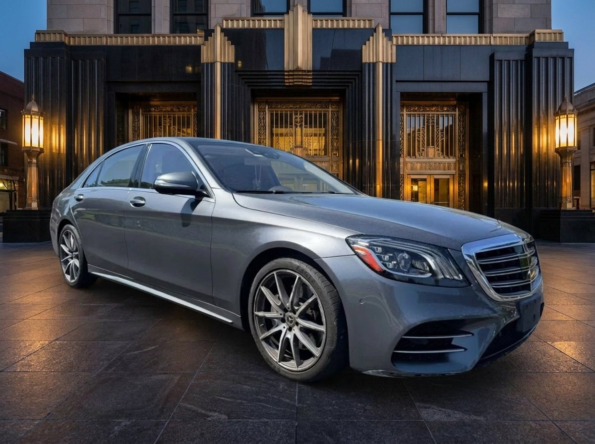 2019 Mercedes-Benz S-Class S 560 in Gray over White